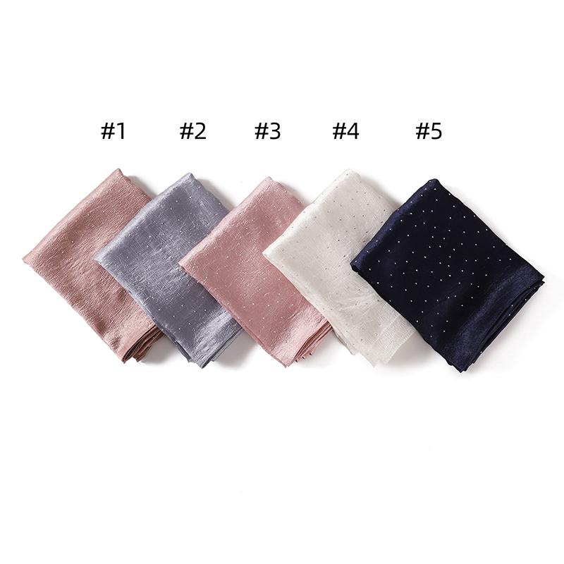 Muslim Chiffon Solid Color Hijab Scarf For Women Hijabs Scarves Squane Head Wrap Jersey Hijabs Islamic Turban Headband Shawl
