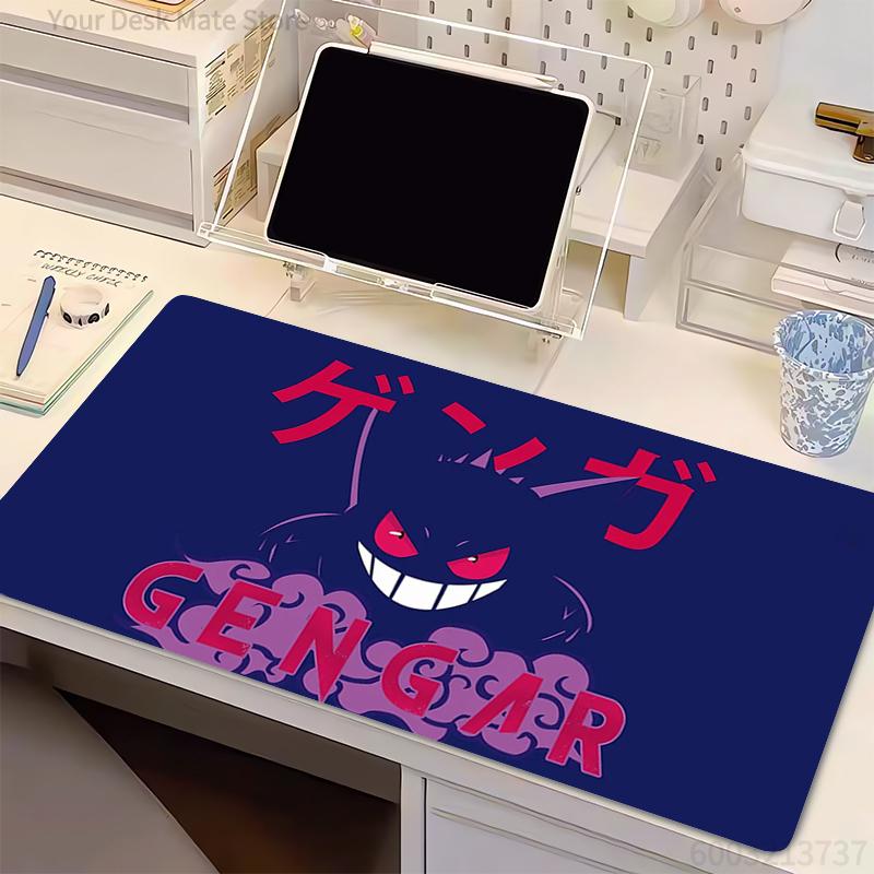 Gaming Mouse Pad P-Pokemon Gengar PC Computer Gamer Desk Mouse Mat For CS GO Lock edge thickened Office Laptop Rubber Mousepad
