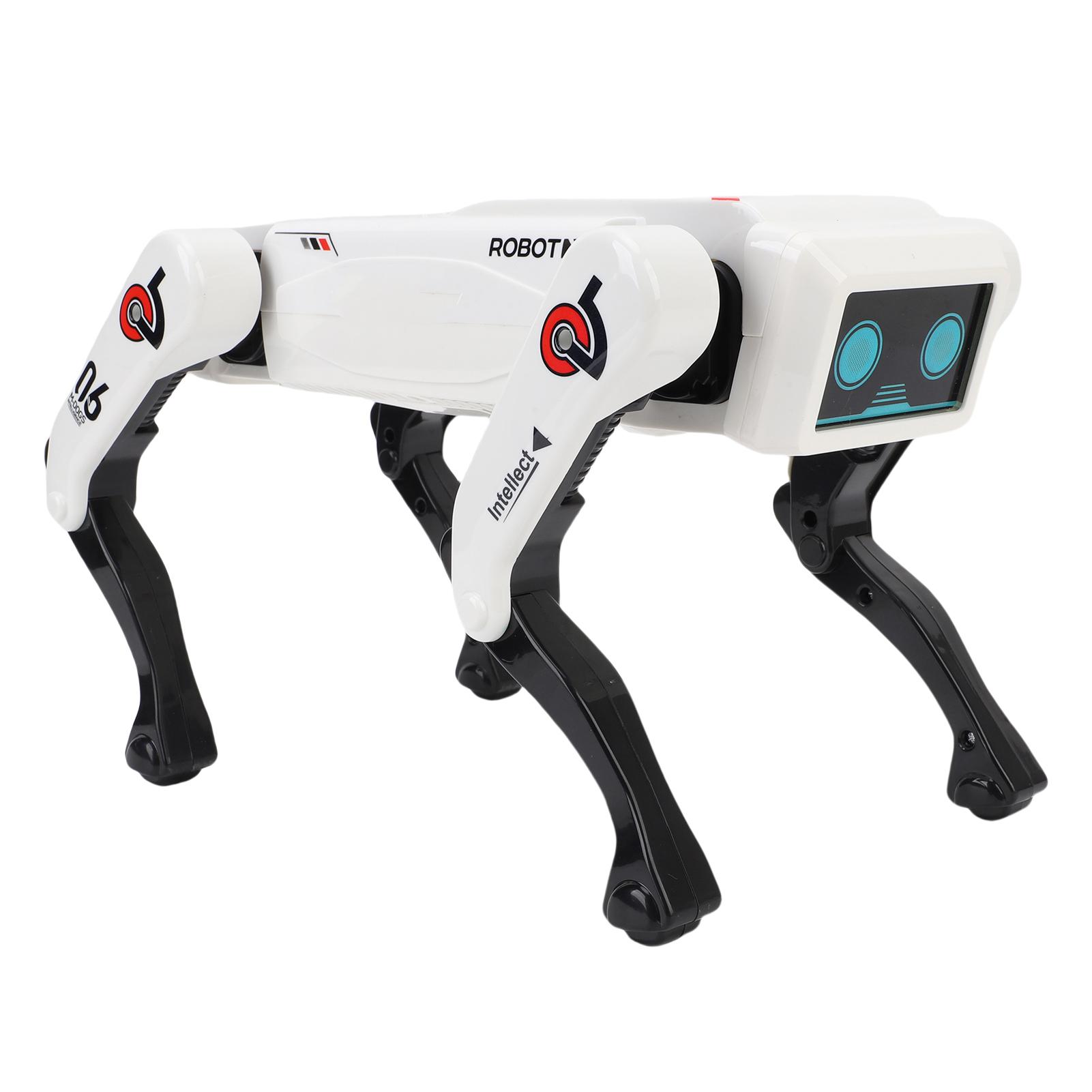 

Умный робот-собака Программируемый четвероногий робот с голосовым управлением ИИ-робот-собака со световыми и музыкальными эффектами