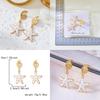 Summer Ocean Starfish Earrings With Alloy Shell Design For Women Beach Jewelry