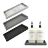 Rectangular Bathroom Counter Tray Thickened Soap Dispenser Tray  for Dressing Tables