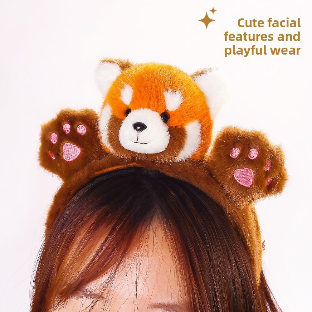 Plush Panda Airbag Hair Clip With Soft Polyester Fleece For Kids And Toys