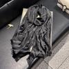 Moda Primavera ed Estate Sciarpa di Seta di Alta Gamma Stampa Sciarpa Antipolvere Sciarpa da Donna Sciarpa in Filato di Seta Dorata Cotone Tencel Sciarpa