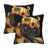 Bumblebee Transformer, The Best Transformer 2 Pcs Square Pillowcase Pillow Cover Cushion Decor Comfort Throw Pillow For Home Car