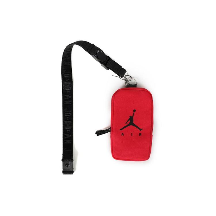 

Новый полиэстеровый чехол для мобильного телефона Jordan, сумка через плечо, поясная сумка, держатель для карт, обычный унисекс красный DA5068-687 17.5*9.9*20.1CM