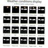 Stazione Meteorologica Smart WiFi Temperatura Umidità Interna Esterna Pressione Atmosferica Velocità del Vento Display Controllo APP Orologio Multifunzione