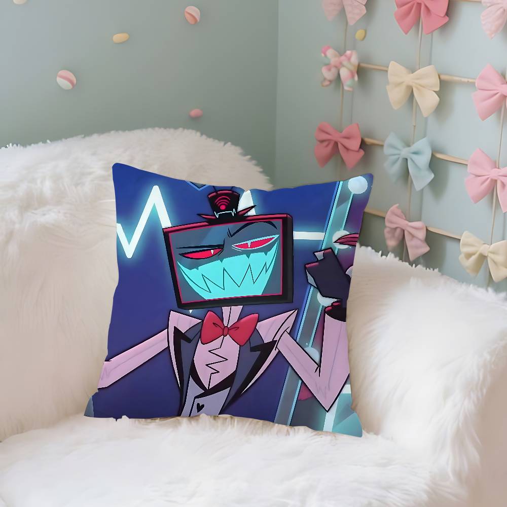 Hazbin Vox HHotelS Trust Us Case Plush Fabric Soft Pillowcase Double Sided Print Cushion Cover Household Gifts