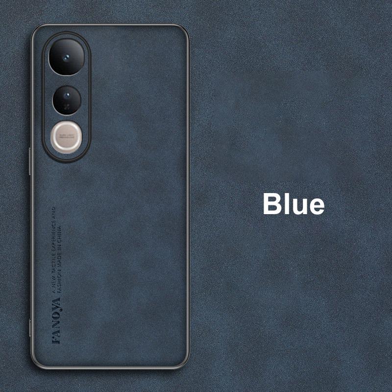 For Vivo V50 Lite Case Luxury PU Leather Phone Case For Vivo V50 Lite 5G Back Cover Matte Silicone Shockproof Full Protection