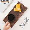 Walnut Rectangular Tea Tray Afternoon Tea Dessert Plate Coffee Storage Board Teapot Stove Insulation Dishes For Serving Tea Item