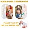 Sublimation Dog Tags Blanks 48 Pcs Aluminum Sublimation Dog Tag Chain Necklace Double Sided Dog Tags Oval for Pets