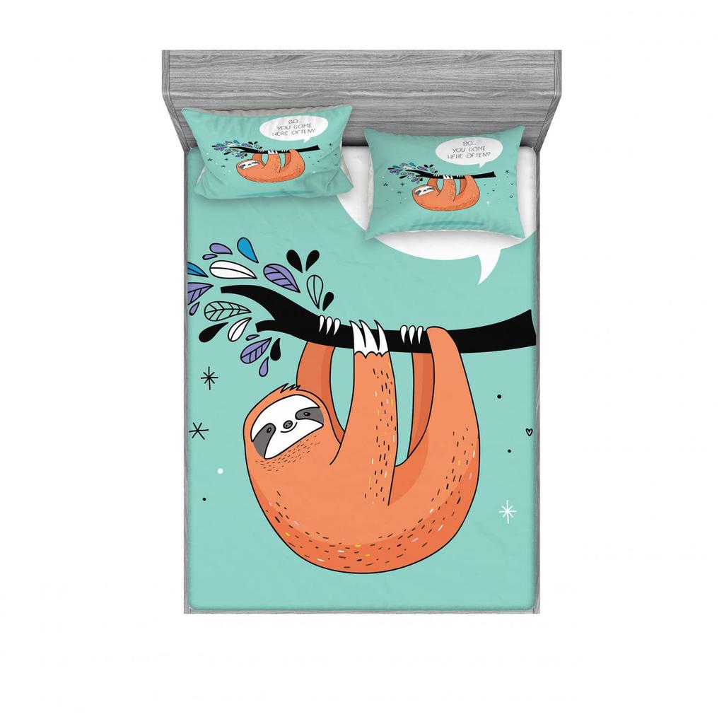 Cupcakes Pastry Pattern Sheet Three-Piece Digital Printing Bedding Set Adult Children