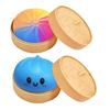 2 Stück Simulation gedämpfte Brötchen Spielzeug Stressabbau Kleine Teigtaschen Quetsch-Sensorisches Fidget-Spielzeug Langsam aufsteigender Stressball Dekompression Teigkugel Spielzeug