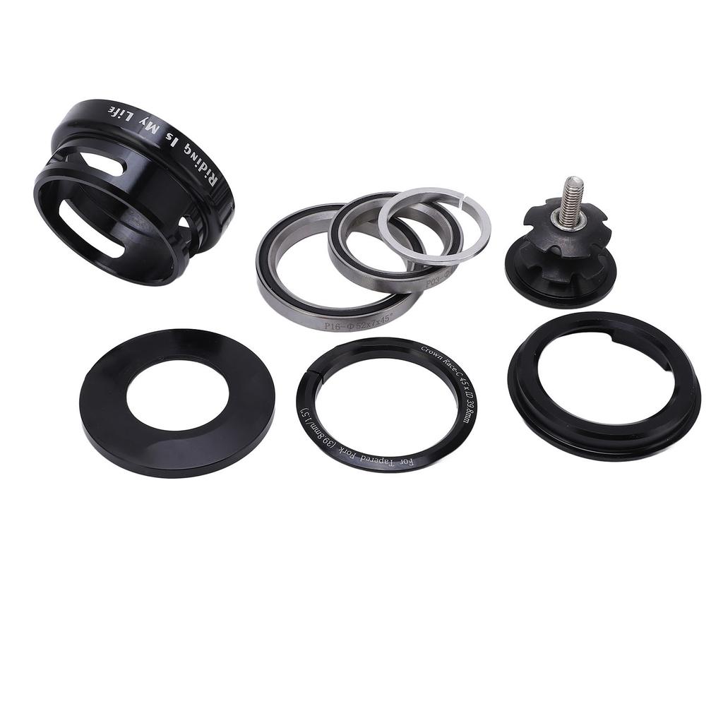 Mountain Bike Headset Double Bearing Good Sealing Waterproof Heavy Duty Headset Top Cover Bearings for 49.7mm Frame