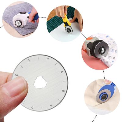 45mm Rotary Cutter Blade Round Quilting Blades Rotary Replacement Cutting Blade for Quilting Fabric Sewing Craft