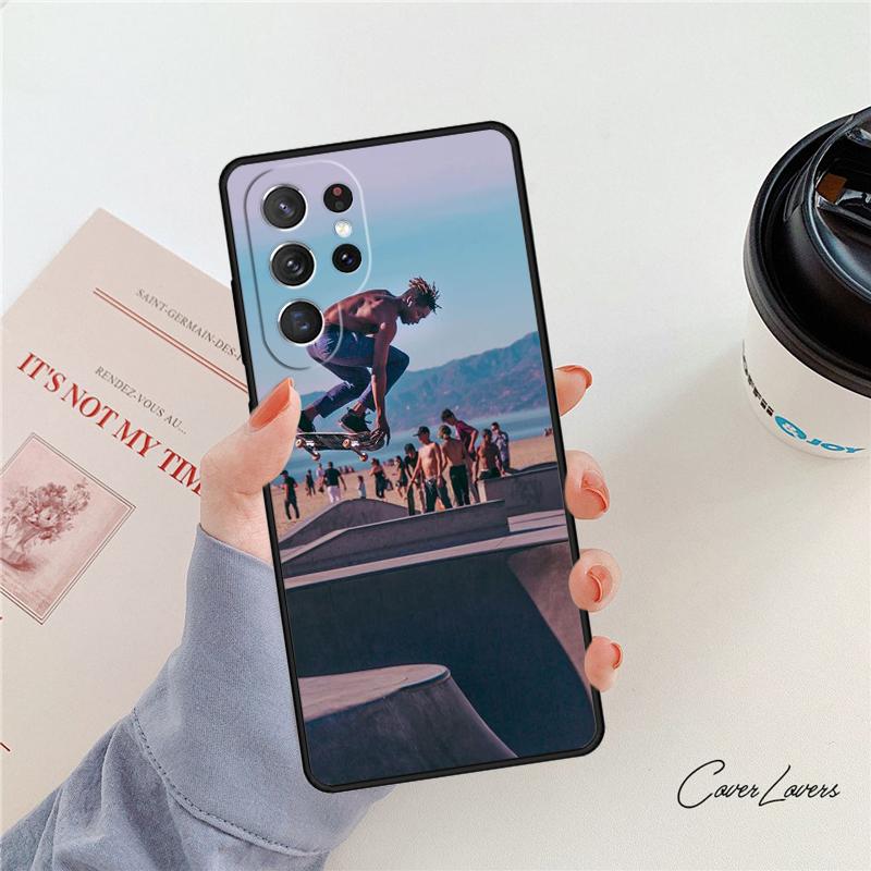Cool Skate Phone Case For Samsung Galaxy S24 S25 S23 S22 Ultra Note 10 20 Plus S20 S21 FE Cover