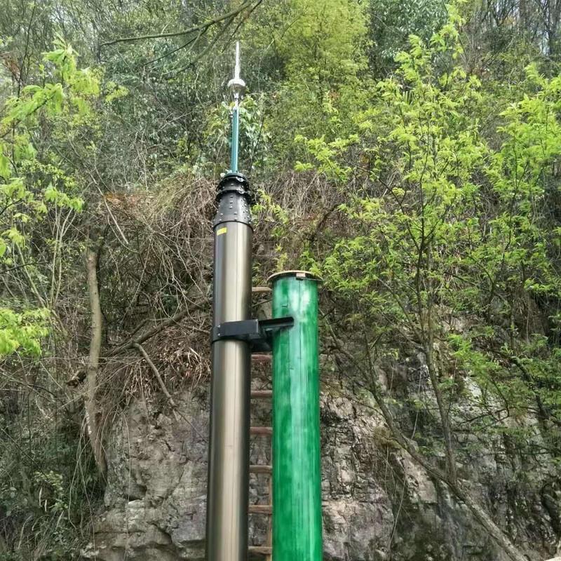 Longchan 6m Adjustable Aluminum-Magnesium Alloy Lightning Rod Mast
