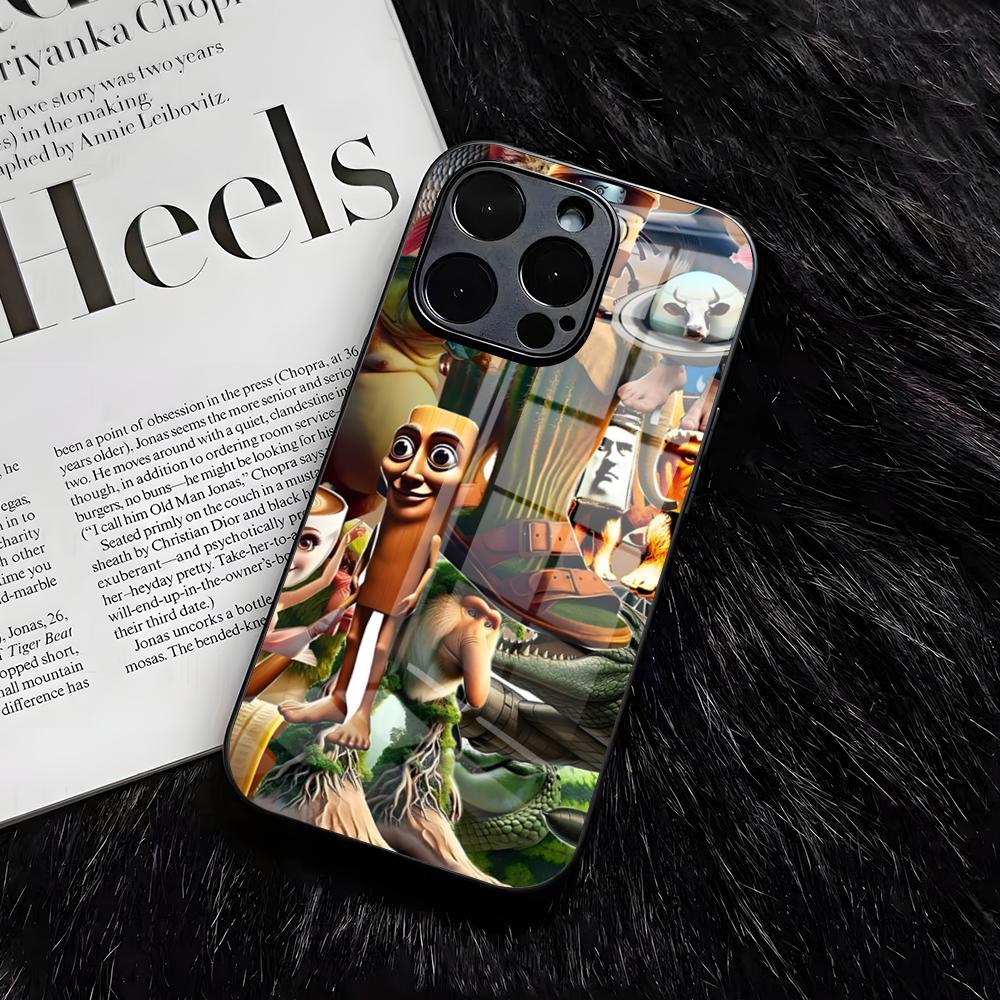 Animals Italian B-Brainrot Phone Case For IPhone 17 Air 16 E Pro Max 15 14 13 Mini 12 Pro 11 Max Plus Black Glass Cover