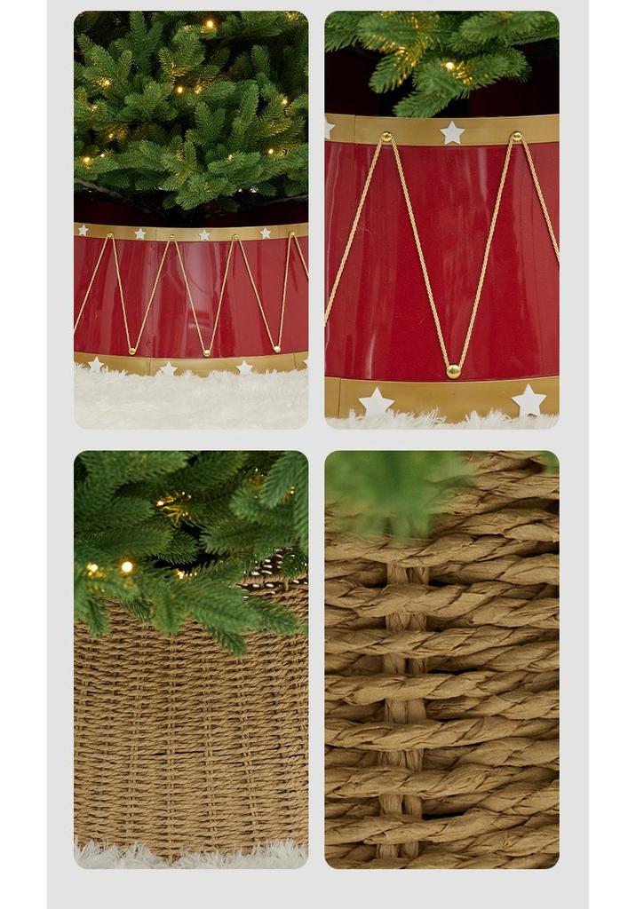 3D Weihnachtsbaumständer-Abdeckung & Rock