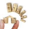 8-18mm Furniture Brass Concealed Hinges Cylindrical Hinges For Invisible Door Small Closet Cupboard Durable Door Hardware