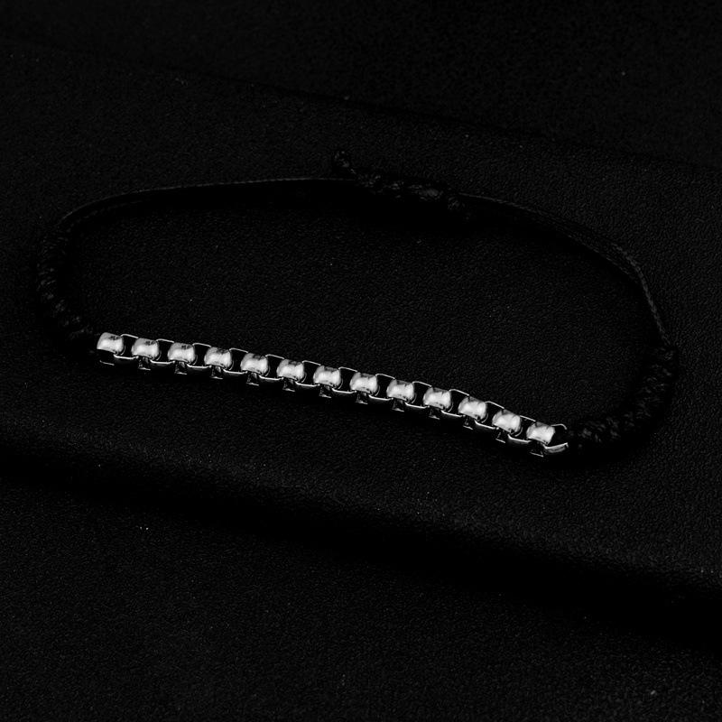 Jewelry Bracelet Black Silver, Bangle Bracelets Stainless-Steel Metal Bracelets