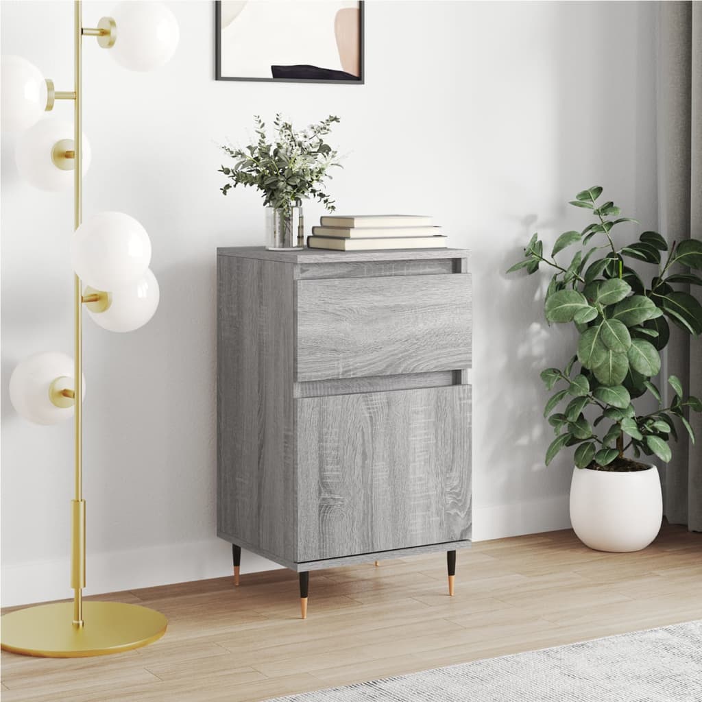 Sideboard Gray Sonoma 40x35x70 Cm Particleboard