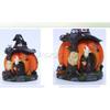 Halloween Witch Pumpkin House Decoration Garden Night Light Decoration Holiday Gift Resin Crafts