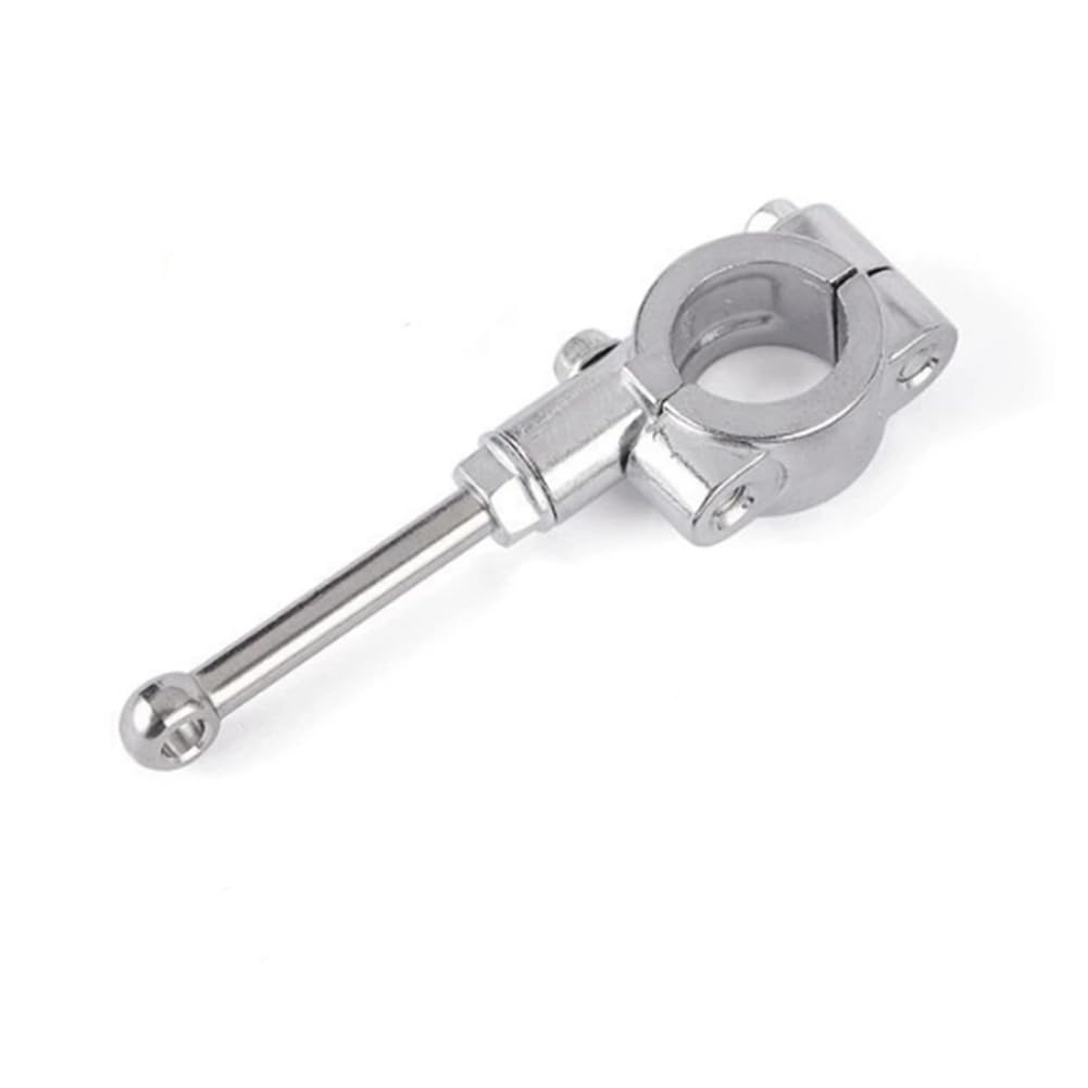 Chaksy Universal By Side Stand Extension Auxiliary Tool Bracket 20-23mm Single Leg Stand Foot Support Durable (Silver)