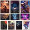Popular Animation Arcane L-LOL Series Character Game Posters and Prints Canvas Printing Wall Art Picture Living Room Home Decor