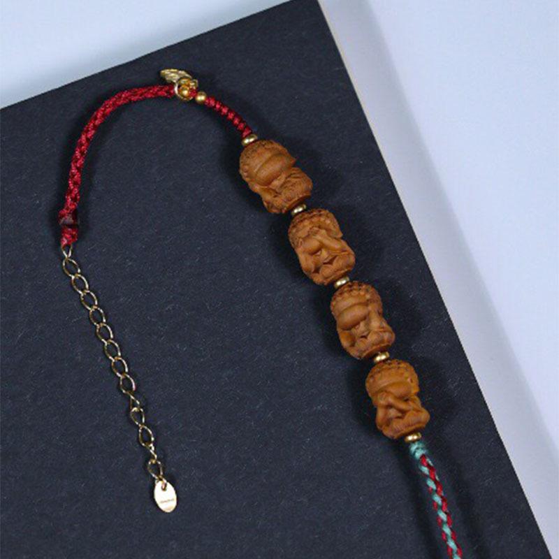 Handmade India Sandalwood Pendant: Creative Child Keychain or Car Ornament