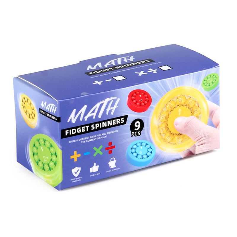 Addition, Subtraction, Multiplication And Division Digital Gyroscope Decompression Finger Gyroscope Mathematical Gyroscope Digital Fingertip Toy