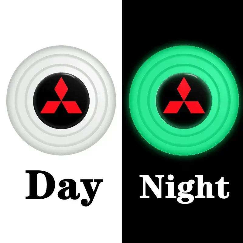 zjdf10 Luminous Car Door Shock Absorber Stickers for Mitsubishi Lancer Ex Mirage OTO ASX L300 Montero EVO Pajero Galant Accessories