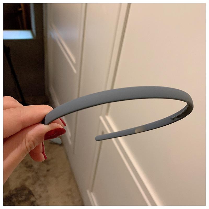 Bandeaux de cheveux tendance pour femmes Lunette Couleur unie colorée Antidérapant Bord fin Serre-tête Cerceau pour cheveux Filles Bandeau Accessoires pour cheveux