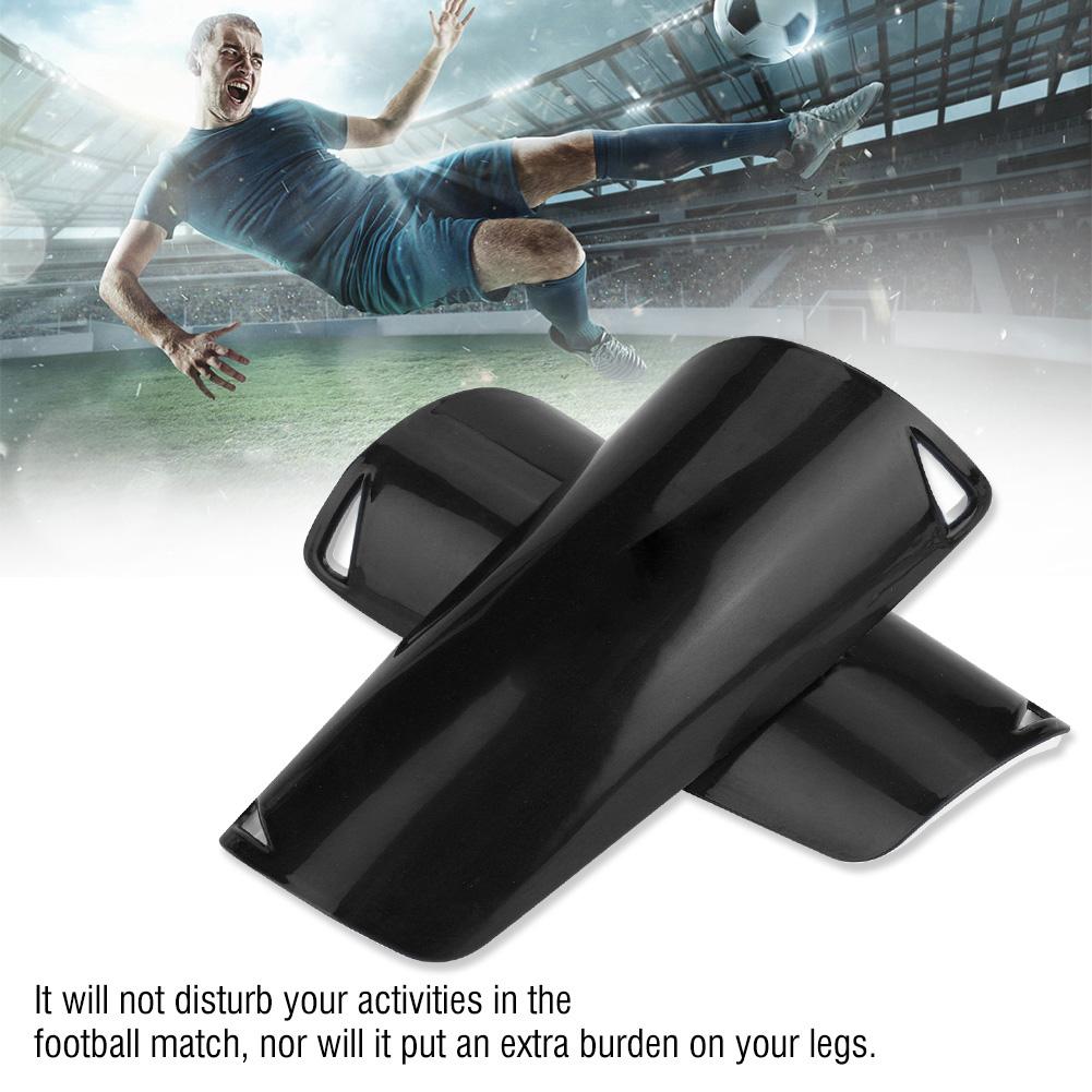 1 Pair Adult Child Football Sports Shinguards Soccer Ball Shin Guards Legs Protector Black M