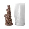 Stacked Animal Silicone Candle Mold 3D Cute Squirrels Owls Seals Resin Casting Molds DIY Handicrafts For Holiday Birthday Party