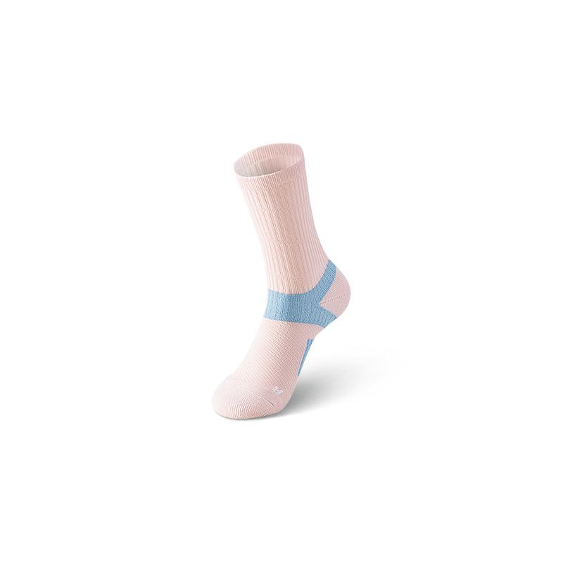 Women's Mid-Calf Terry Sports Socks - Sweat & Shock-Absorbent, Ideal for Spring & Autumn Running and Badminton