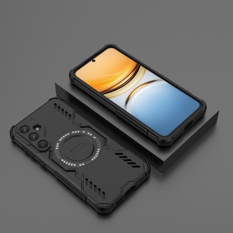 For Samsung A55 Case Cover Samsung Galaxy A55 Capas Annular Magnetic Hard Shockproof Magsafe Wireless Charge Fundas Samsung A55
