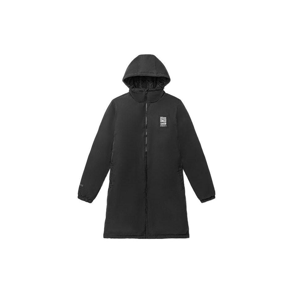 Vans Retro Letter Shadow Print Casual Down Jacket Unisex Jacket Black VN0A5H7WBLK L