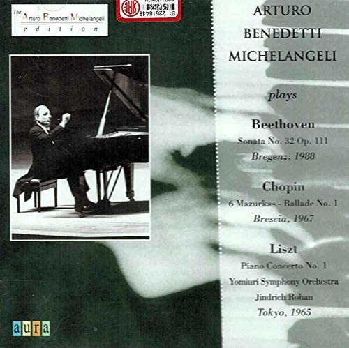 

CD ARTURO BENEDETTI MICHELANGELI - Plays Beethoven,Chopin,Liszt Japan Classical Used