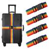 4-Piece Adjustable Luggage Straps for Suitcases and Travel Bags, Tie-Down Straps