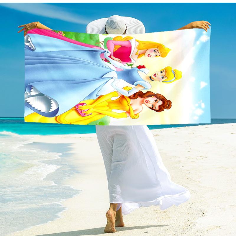 1pc Mermaid Princess Fantasy beach towel,quick drying absorbent beach towel,outdoor sports swimming beach towel,Soft and comfortable Y71619