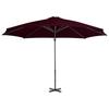 Cantilever Umbrella with Aluminum Mast 300 Cm Red
