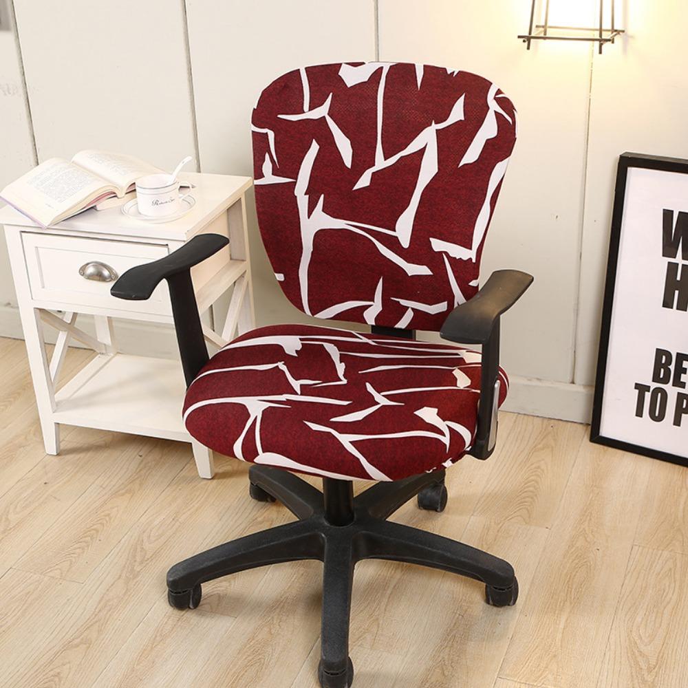 

2Pcs/Set High Elastic Office Chair Covers Pattern Thicken Gaming Chair Covers Anti Slip Dustproof Armchair Slipcover
