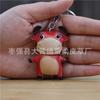 The First Layer Of Cowhide Creative Pure Calf Pendant Bag Pendant Car Keychain Twelve Zodiac Cow Doll Small Gift