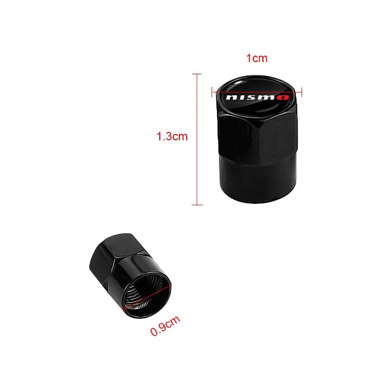 4pcs Metal Car Wheel Tire Valve Caps Stem Case Covers Accessories for Nismo Nissan 370Z Coupe Roadster Z34 2009-2020 GTR Juke