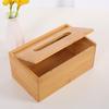 Bamboo Wood Paper Towel Box - Modern Desktop & Car Storage, Creative Bamboo Material, Suitable for Home.