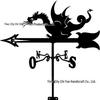 Weather Vane Ornament: Outdoor Wrought Iron Spray-Painted Roof Decoration Metal Craft