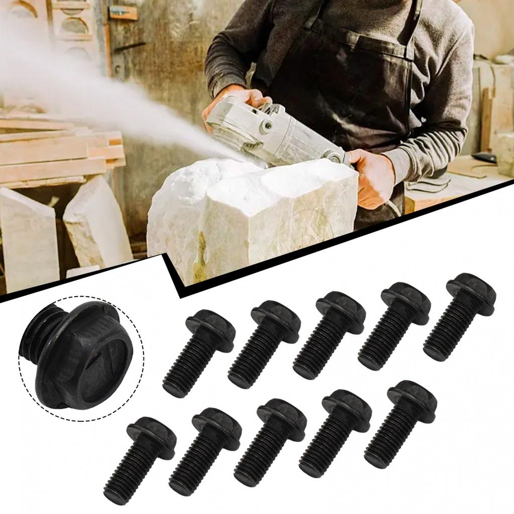 For Cutting Machine Screw Hex Flange Left Hand Thread Brand New