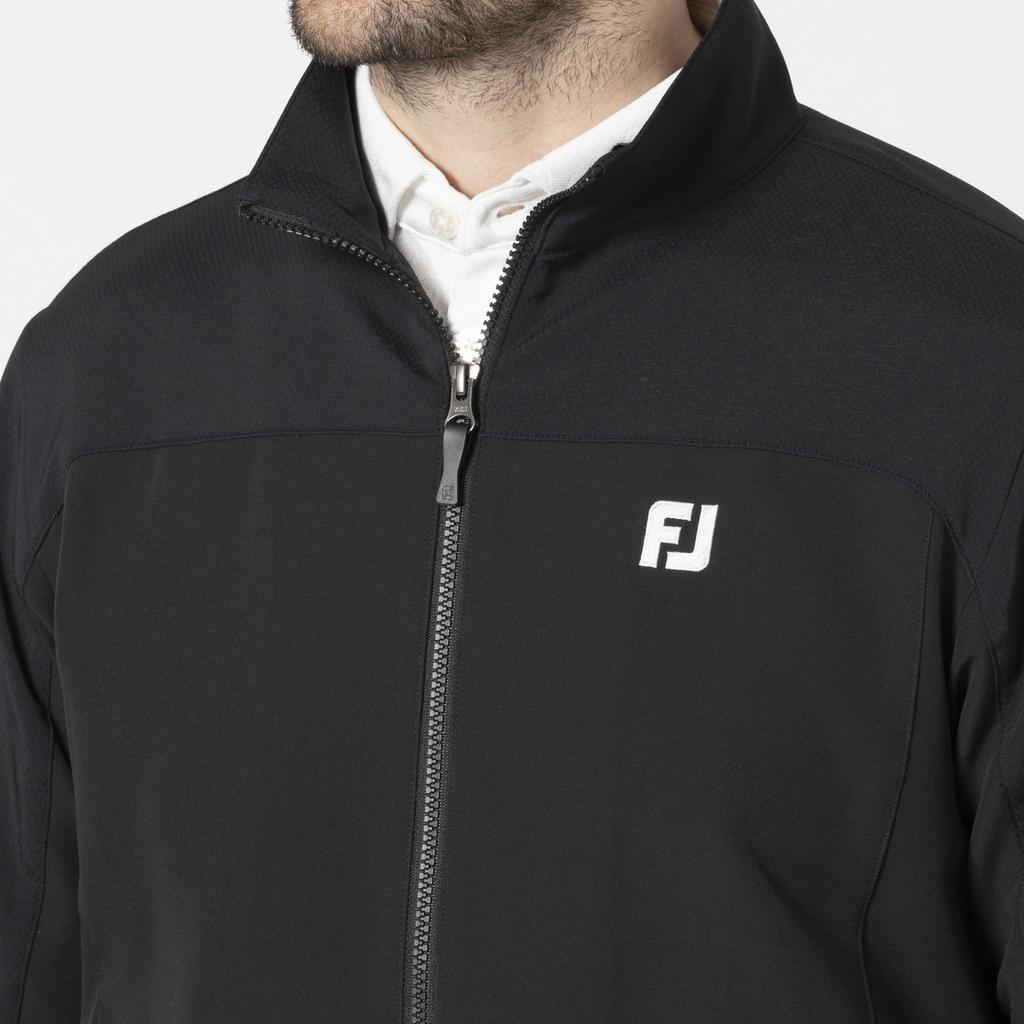 FootJoy TWINSOF Water-Repellent Long-Sleeve Full-Zip Wind Jacket, Black, Men's, Size Small, FJ-F24-O11 (32149-S)