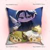 Cute Game T-Trickcal Anime Pillow Case Anti-Dustmite Pillowcase Invisible Zipper Silky Short Plush Sofa Cushion Cover