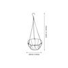 Hanging Basket Iron Flowerpot Holder Thickened Metal Wall Mount Planter Stand for Home Garden Balcony Porch Decoration